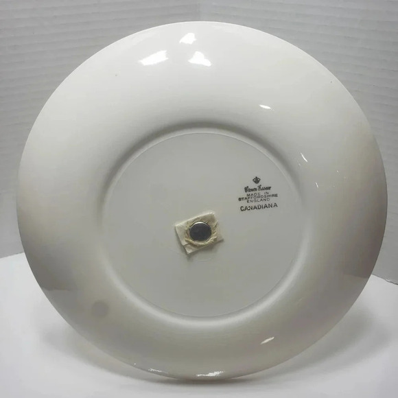 Vintage  Crown Essex Canadiana Wheat Pattern 2-Tier Cake Stand with Handle, - Picture 4 of 8